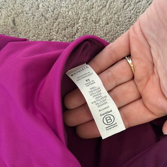 NWT Athleta Cropped Color Block Bikini top - Picture 11 of 11